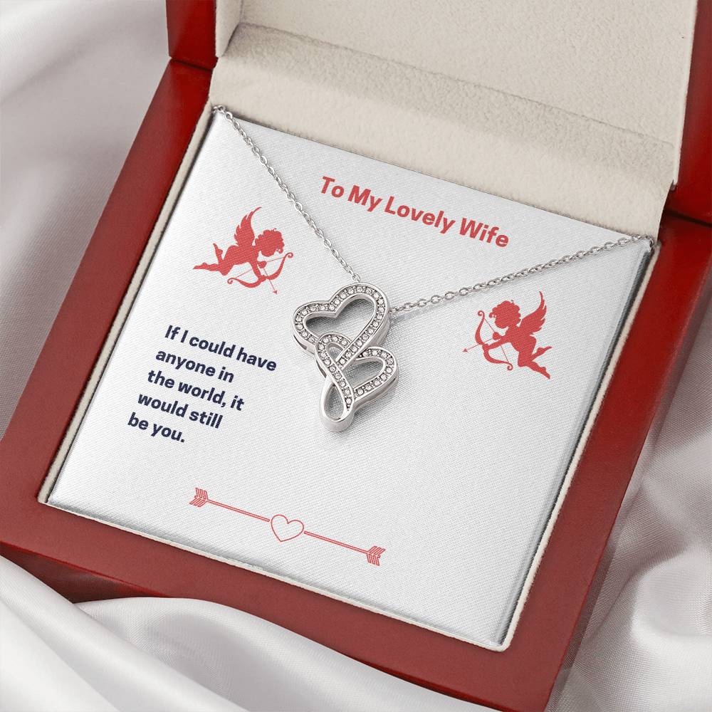 Double Heart Necklace Wife Double Hearts Necklace