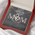 Happy Mother's Day! -14K White Gold Finish   Double Hearts Necklace