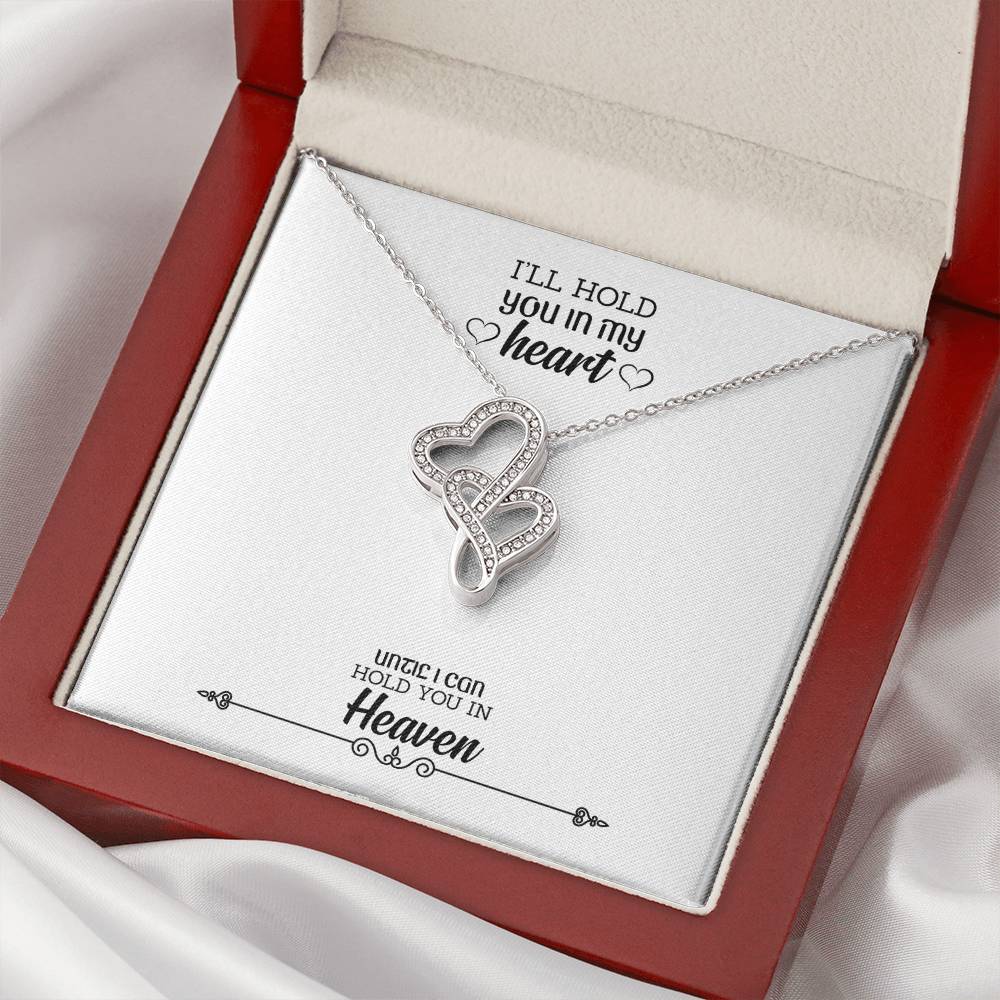I'll Hold You In My Heart - Necklace Double Hearts Necklace