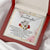 To My Granddaughter Necklace Double Hearts Necklace