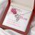 Gorgeous Your Heart Her Heart Mother's Day Necklace 14K White Gold Heart Double Hearts Necklace
