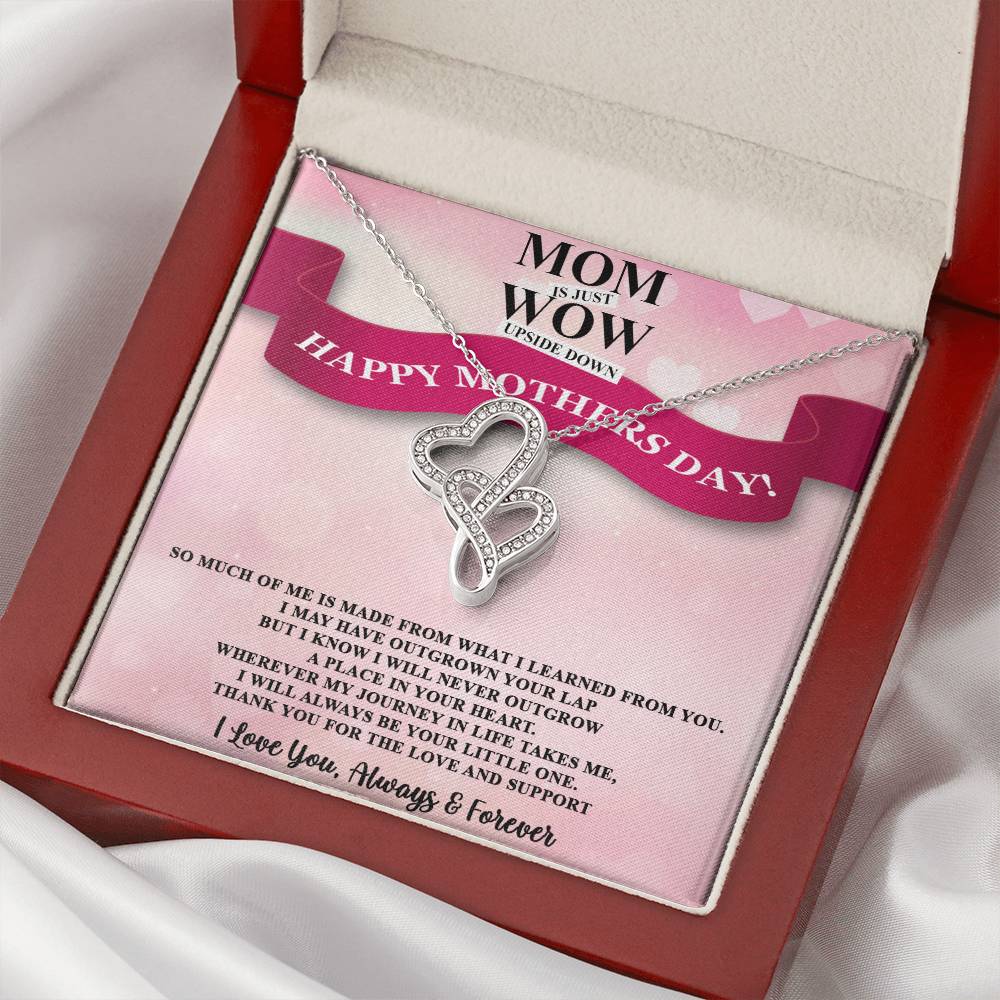 To My Great Mom - Happy Mother's Day - Tmm11 Double Hearts Necklace