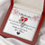 To My Daughter You Are Loved Double Hearts Necklace