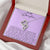 To My Daughter I Close My Eyes For A Moment - Purple Double Hearts Necklace