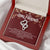 To My Girlfriend - I Love You Message - Tmgf04 Double Hearts Necklace