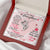 To My Daughter - I Will Always Be There To Love You - Necklace Double Hearts Necklace