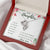 To My Daughter Love Mom -  Double Hearts Necklace