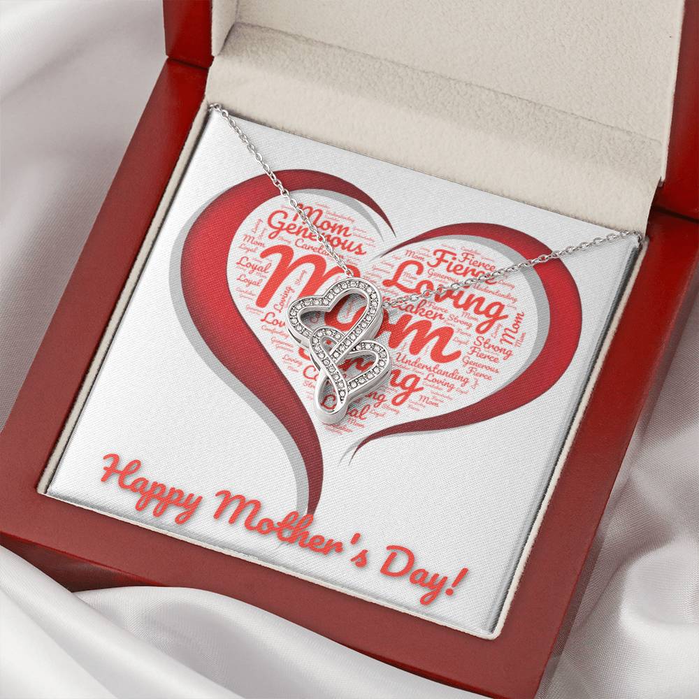 Mother's Day  Double Hearts Necklace