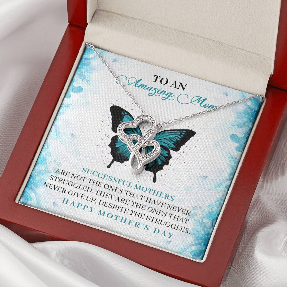 Mother's Day Love Necklace 1 Double Hearts Necklace