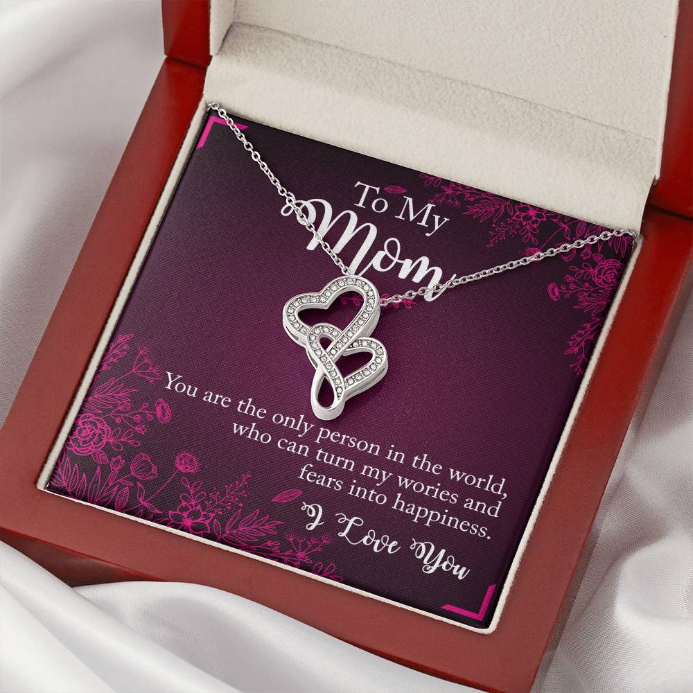 Double Heart Necklace - Mother's Day 1 Double Hearts Necklace