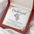 To My Girlfriend - Love Card And Necklace S010 Double Hearts Necklace