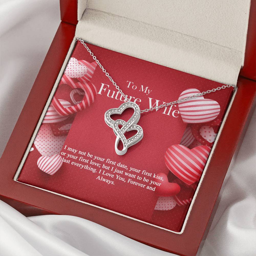 To My Future Wife -  Double Hearts Necklace