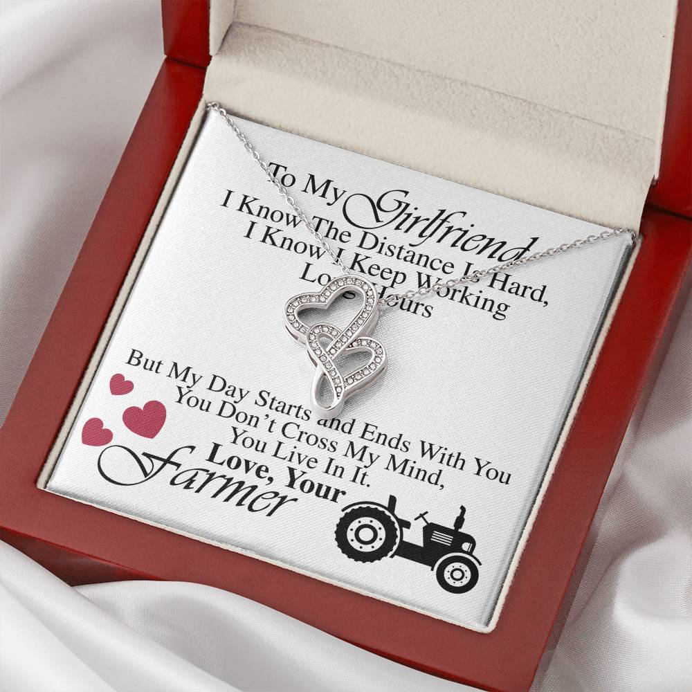 Farmer's Girlfriend  -  Double Hearts Necklace