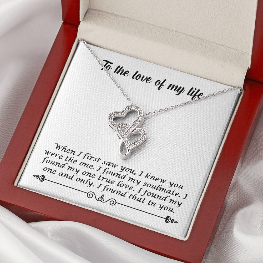 My Soulmate Double Hearts Necklace