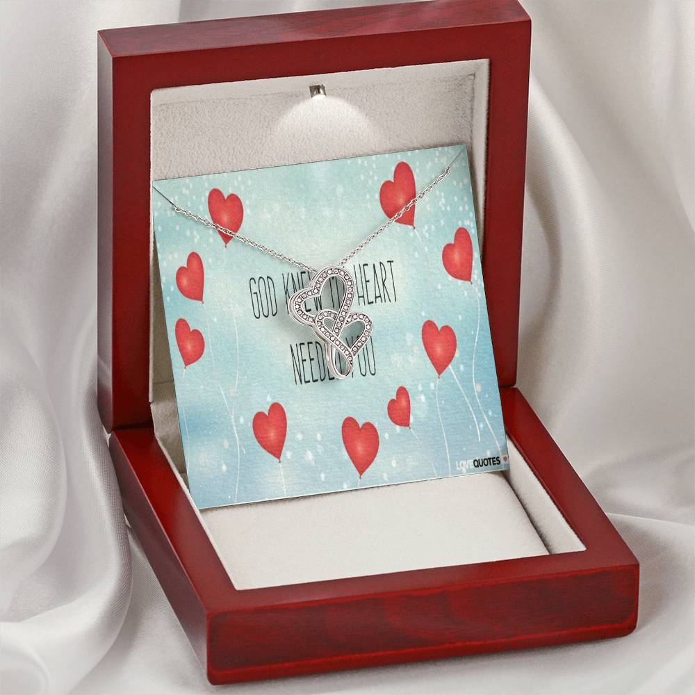 Gift For Wife - Mothers Day Gifts - Mother's Day Necklace To My Beautiful Mom Necklace Mothers Day Gift From Son Mom D Double Hearts Necklace