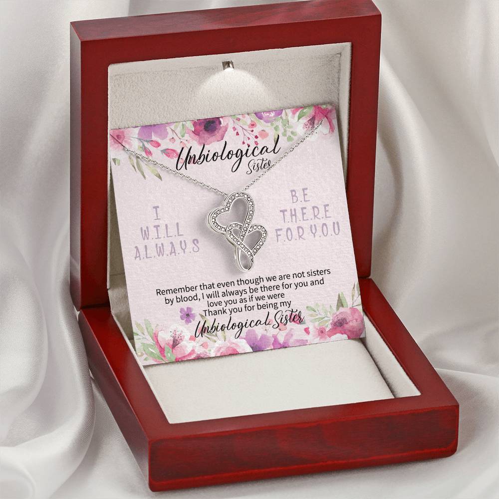 Step Sister Gift Ideas Best Ever Gifts For Your Sister Bonus Sister Gift Double Hearts Necklace