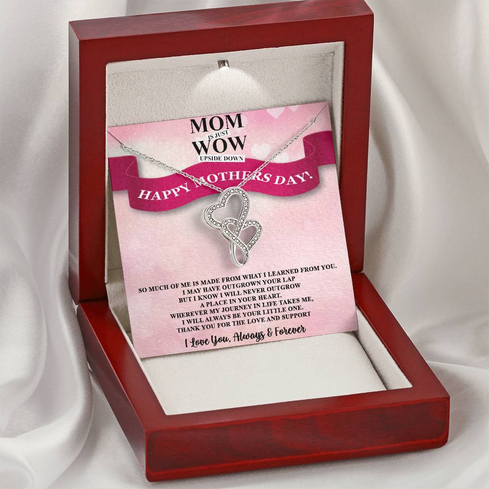To My Great Mom - Happy Mother's Day - Tmm11 Double Hearts Necklace