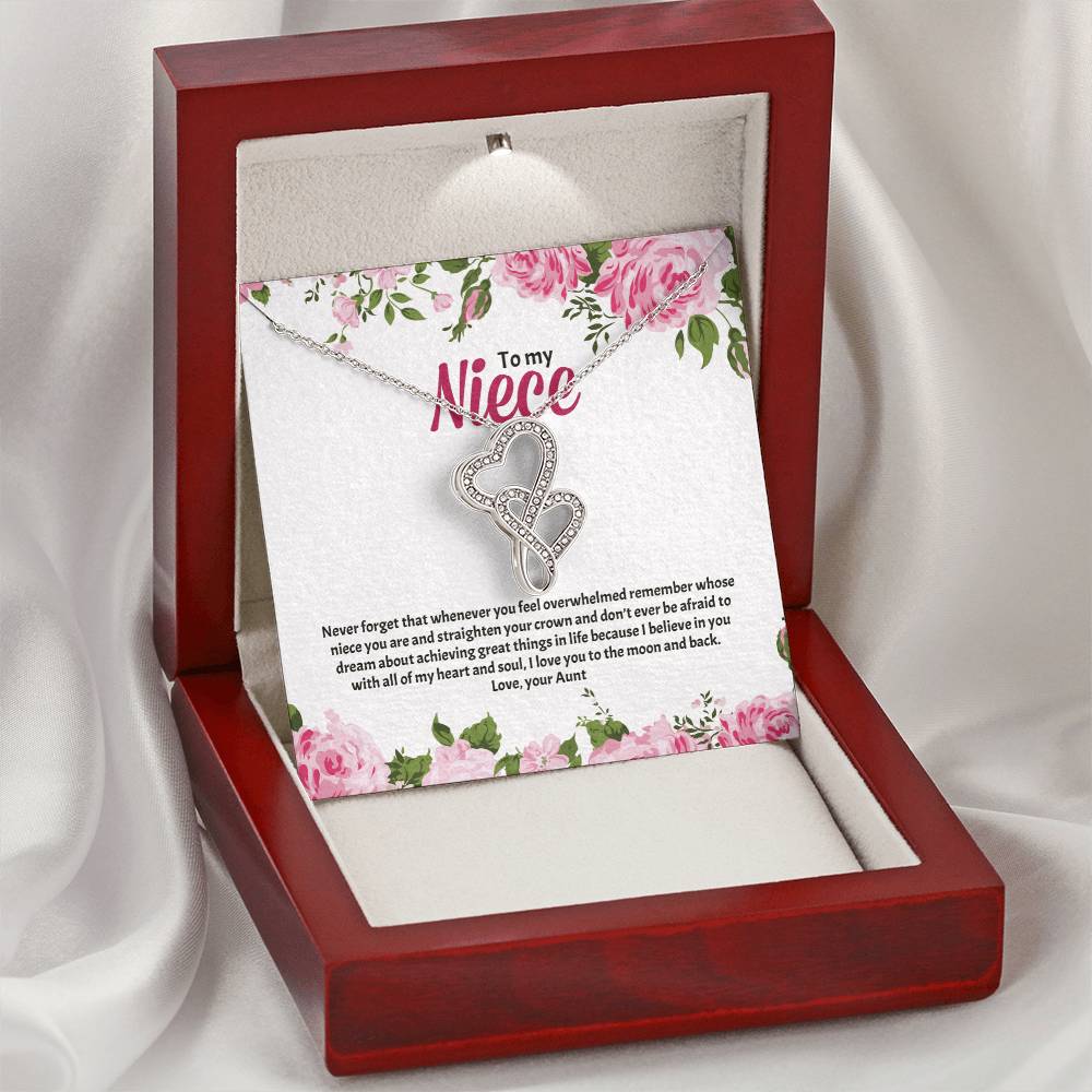 For Niece Double Hearts Necklace