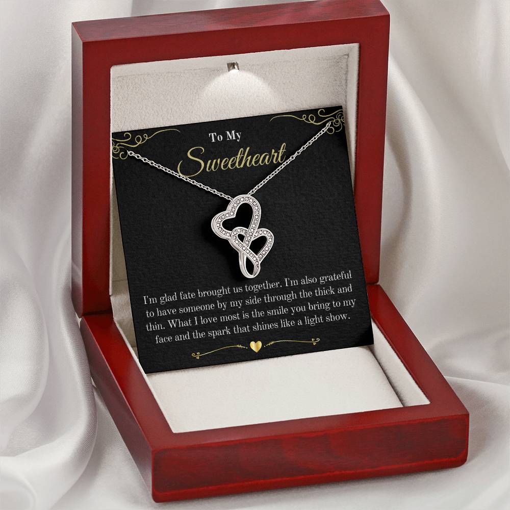 Your Girlfriend Will Love This  Double Hearts Necklace