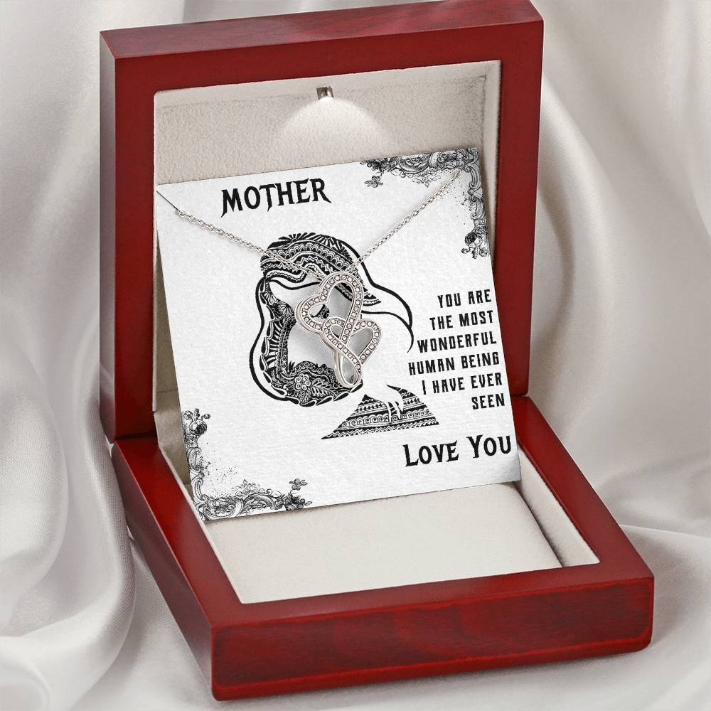 Mother's Day Best Gift Double Hearts Necklace