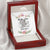 My Daughter Gift From Mom Or Dad  Apart Afar Love Heartfelt Flowers Double Hearts Necklace