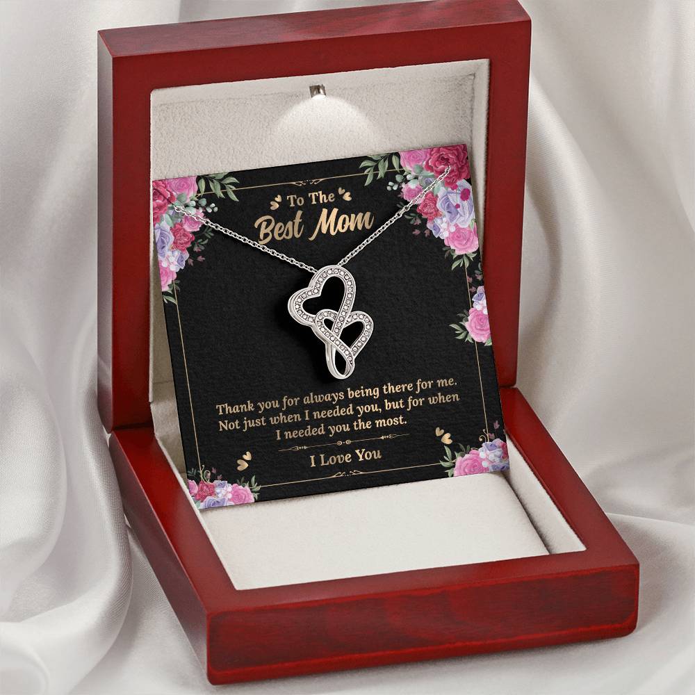 Mother's Day Gift - Mother's Day Necklace Gift - Best Mother's Day Gift Double Hearts Necklace