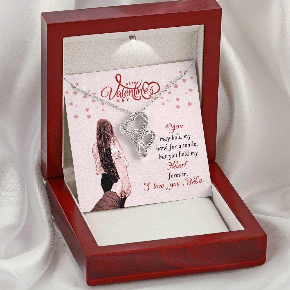 Gift For Wife Double Hearts Necklace