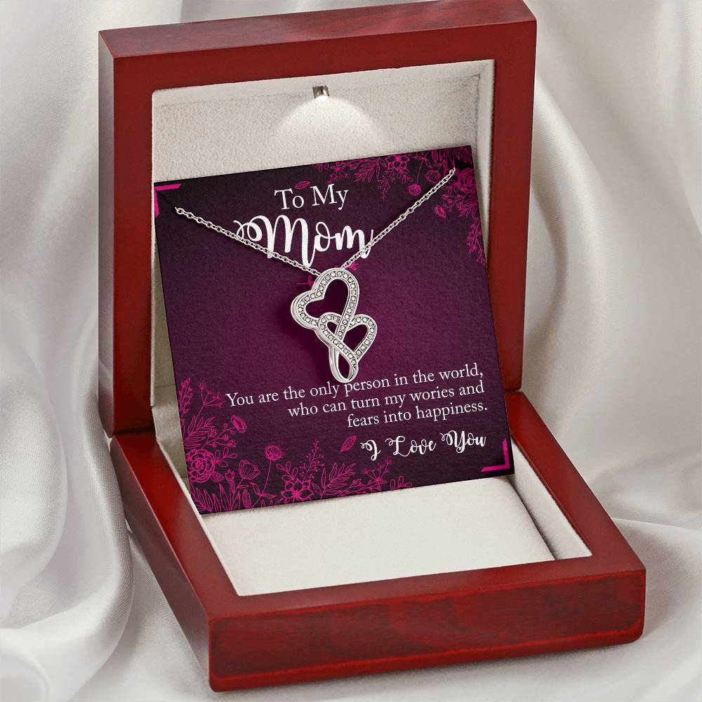 Double Heart Necklace - Mother's Day 1 Double Hearts Necklace