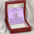To My Daughter I Close My Eyes For A Moment - Purple Double Hearts Necklace