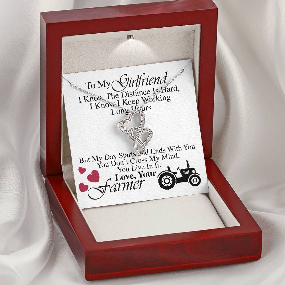 Farmer's Girlfriend  -  Double Hearts Necklace