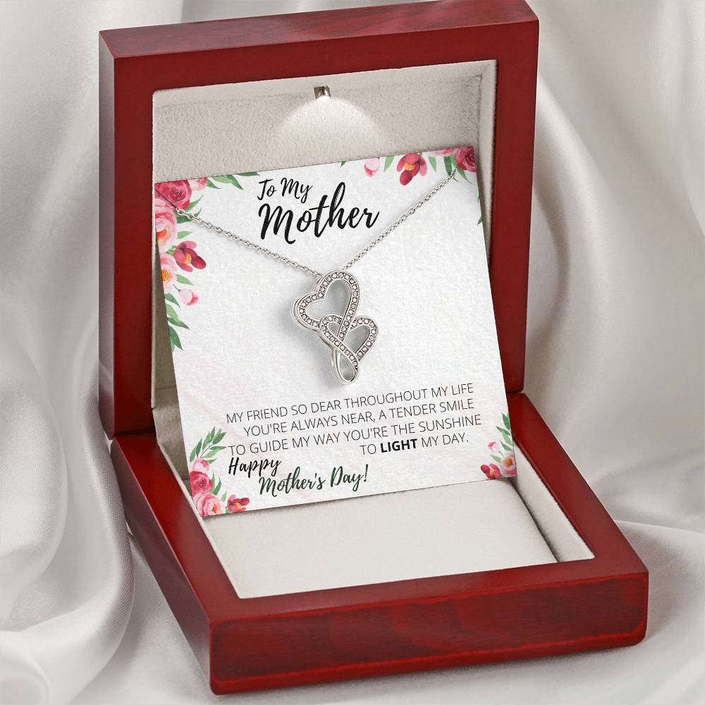 The Best Gift For A Mom This Mother's Day! 2 Double Hearts Necklace