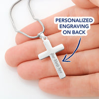 For Husband - What I Know For Sure - Cross Customize Engraved Cross Necklace