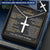 For Husband - King And Queen - Cross Customize Engraved Cross Necklace
