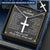 For Husband - The World - Cross Customize Engraved Cross Necklace