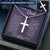 Engraved Cross Necklace