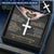 For Your Man - I Am On Your Side - Cross Customize Engraved Cross Necklace