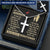 Gave Til Barnebarn - Korshalskæde Customize Engraved Cross Necklace