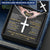 For Your Man - The Hugs - Cross Customize Engraved Cross Necklace