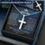 Bonus Dad Customize Engraved Cross Necklace