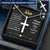 Gift For Best Dad Ever - Customize Cross Necklace Customize Engraved Cross Necklace