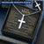 For Your Man - Love Each Other - Cross Customize Engraved Cross Necklace