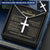 For Husband - I Choose Both - Cross Customize Engraved Cross Necklace