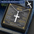 For Your Man - Any Version - Cross Customize Engraved Cross Necklace