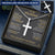 For Husband - My Lover - Cross Customize Engraved Cross Necklace