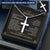 For Husband - Can Never Resist - Cross Customize Engraved Cross Necklace