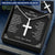 Bonus Dad Message Card 2 Customize Engraved Cross Necklace
