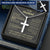 For Husband - Lucky To Have You - Cross Customize Engraved Cross Necklace