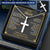 For Your Man - With My Whole Heart - Cross Customize Engraved Cross Necklace