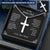 Bonus Dad Message Card 1 Customize Engraved Cross Necklace