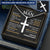 For Your Man - Go There Hand In Hand - Cross Customize Engraved Cross Necklace